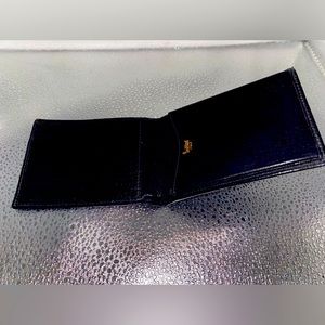 Bond Street- Men’s Black Leather Billfold Import From Italy